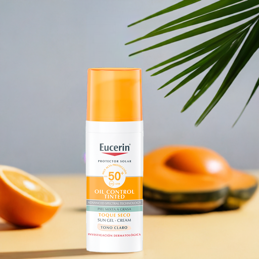 EUCERIN Protector Solar Toque Seco Tono Claro FPS50 x 50ml
