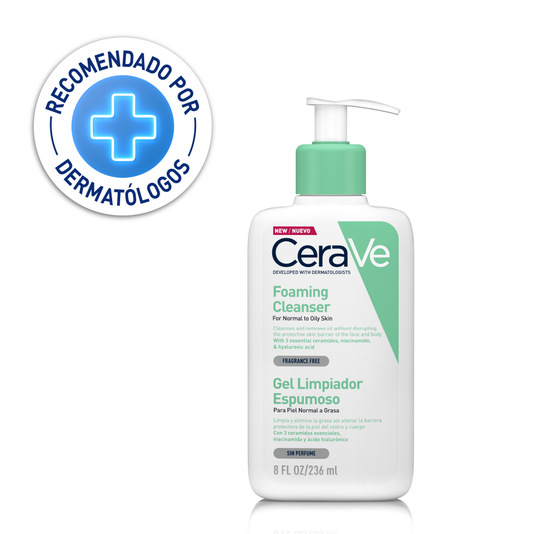 Cerave Foaming Cleanser 8OZ 236ml Gel Limpiador Espumoso