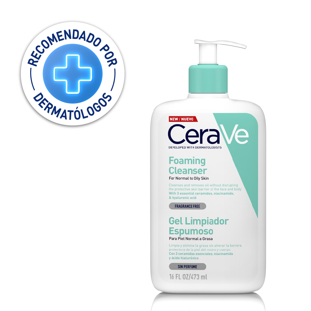 Cerave Foaming Cleanser 16OZ 473ml Gel Limpiador Espumoso