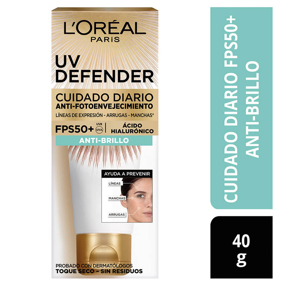 BLO LOREAL DEFENDER ANTI BRILLO FPS50 X 40