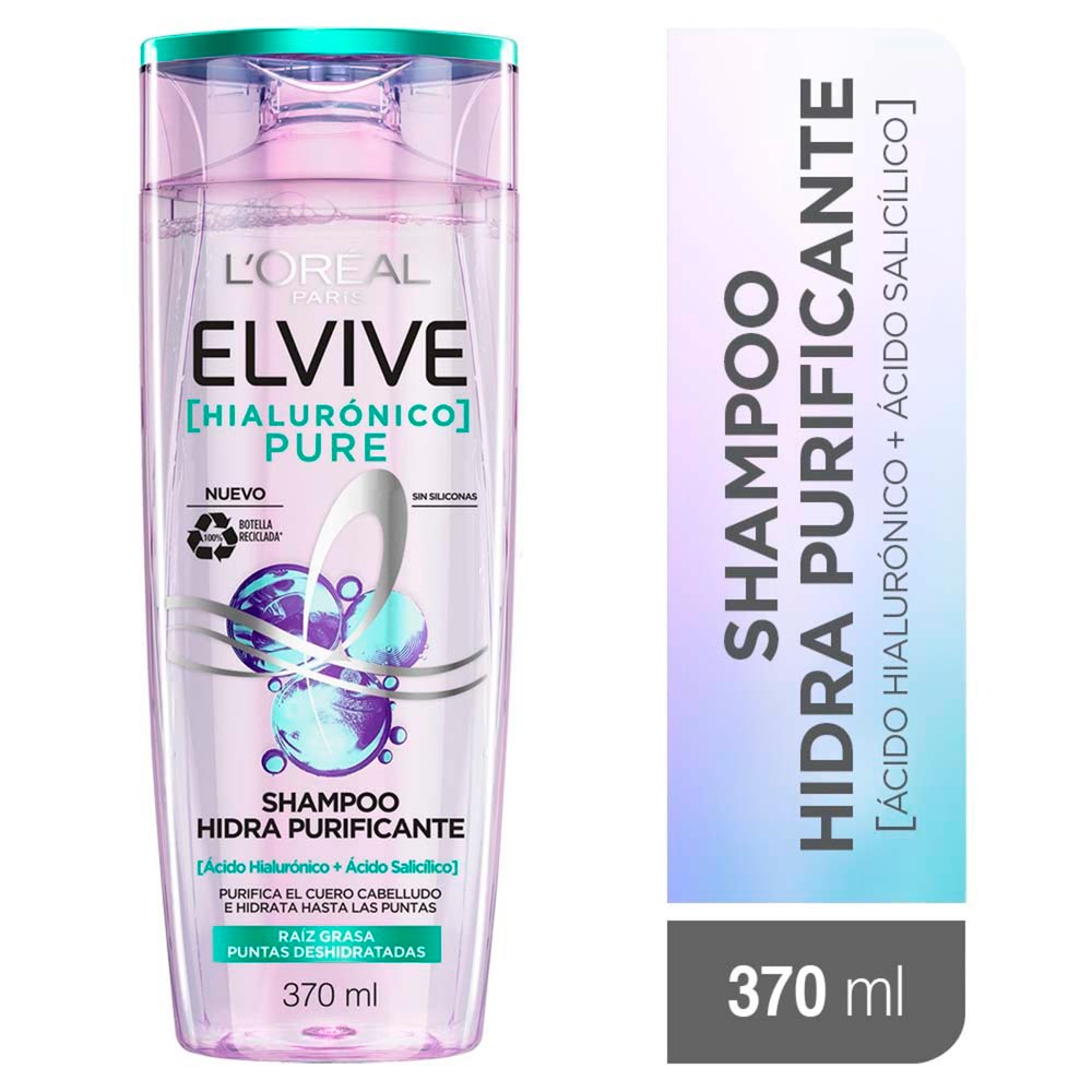 SHAMPOO ELVIVE HIALURÓNICO PURE 370ML