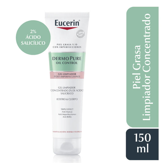Eucerin Dermo pure Gel Limpiador x 150ml